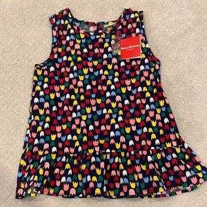 NWT Hanna Andersson Tulip Peplum Top